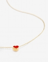 Collier coeur rouge AMORE