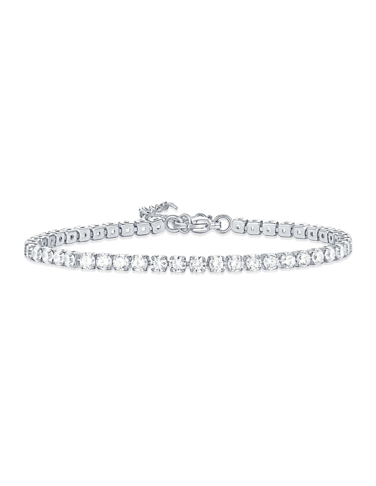 Bracelet rivière diamant argent