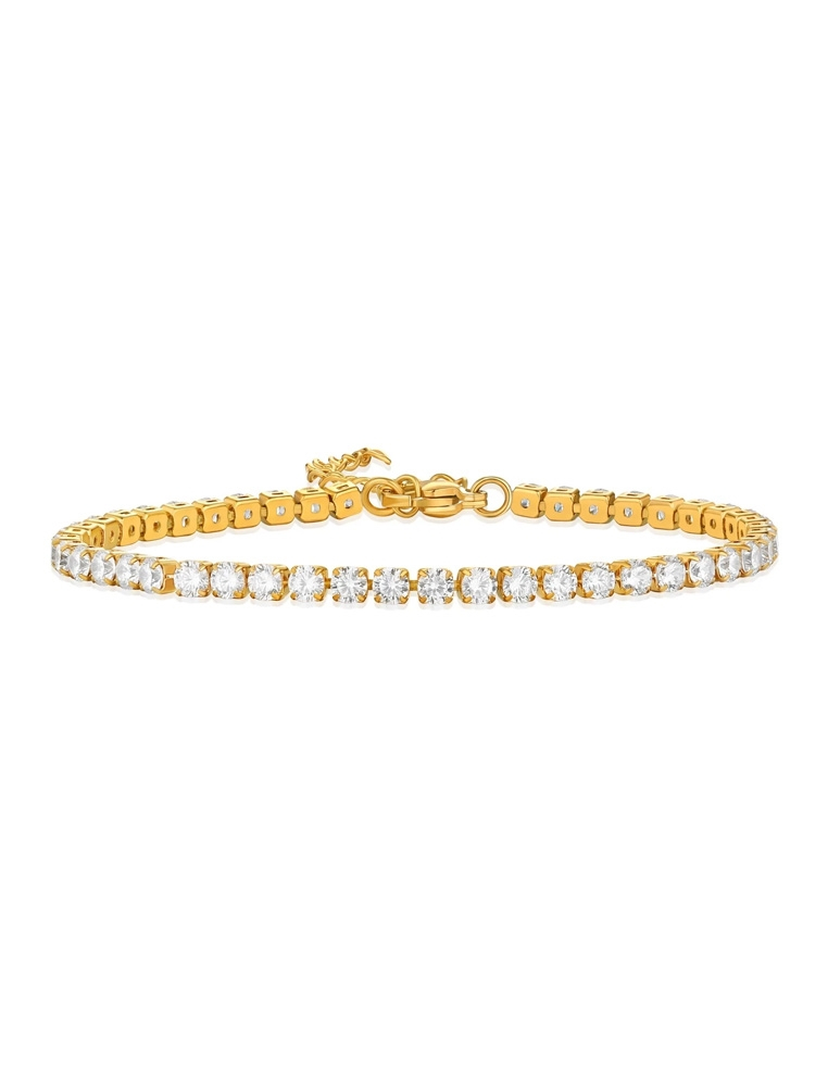 Bracelet rivière diamant argent