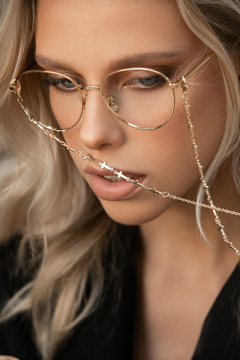Chaines de lunettes et cordons de lunettes bijoux pour femme.